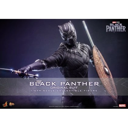 Black Panther (Original Suit) - Hot Toys MMS671 1/6th Scale Collectible Figure 5 Black Panther (Original Suit) - Hot Toys MMS671 1/6th Scale Collectible Figure - Image 5