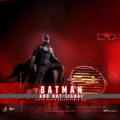 Batman And Bat-Signal - Hot Toys MMS641 The Batman 1/6th Scale Collectible Set 1 Batman And Bat-Signal - Hot Toys MMS641 The Batman 1/6th Scale Collectible Set