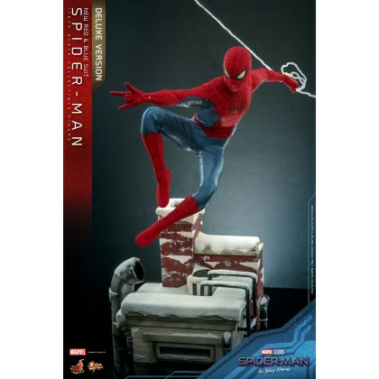 Spider-Man (New Red And Blue Suit) (Deluxe Version) - Hot Toys MMS680 Spider-Man No Way Home 1/6th Scale Collectible Figure 2 Spider-Man (New Red And Blue Suit) (Deluxe Version) - Hot Toys MMS680 Spider-Man No Way Home 1/6th Scale Collectible Figure - Image 2