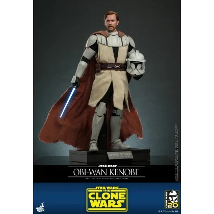 Obi-Wan Kenobi - Hot Toys TMS095 Star Wars The Clone Wars - 1/6th Scale Collectible Figure 3 Obi-Wan Kenobi - Hot Toys TMS095 Star Wars The Clone Wars - 1/6th Scale Collectible Figure - Image 3