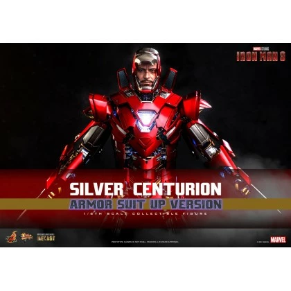 Silver Centurion - Hot Toys MMS618D43 Iron Man 3 1/6th Scale (Armor Suit Up Version) Collectible Figure 4 Silver Centurion - Hot Toys MMS618D43 Iron Man 3 1/6th Scale (Armor Suit Up Version) Collectible Figure - Image 4