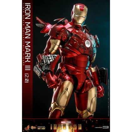 Iron Man Mark III (2.0) - Hot Toys MMS664D48 Iron Man 1/6th Scale Collectible Figure 6 Iron Man Mark III (2.0) - Hot Toys MMS664D48 Iron Man 1/6th Scale Collectible Figure - Image 6