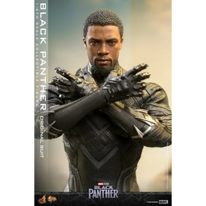 Black Panther (Original Suit) - Hot Toys MMS671 1/6th Scale Collectible Figure 2 Black Panther (Original Suit) - Hot Toys MMS671 1/6th Scale Collectible Figure - Image 2