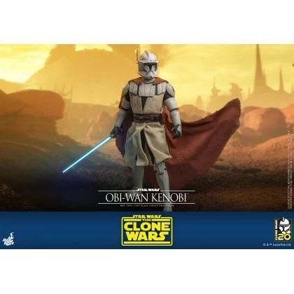 Obi-Wan Kenobi - Hot Toys TMS095 Star Wars The Clone Wars - 1/6th Scale Collectible Figure 5 Obi-Wan Kenobi - Hot Toys TMS095 Star Wars The Clone Wars - 1/6th Scale Collectible Figure - Image 5