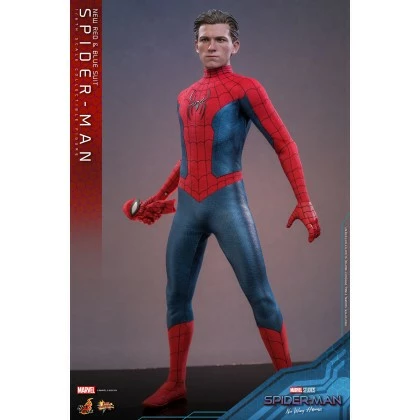 Spider-Man (New Red And Blue Suit) - Hot Toys MMS679 Spider-Man No Way Home 1/6th Scale Collectible Figure 3 Spider-Man (New Red And Blue Suit) - Hot Toys MMS679 Spider-Man No Way Home 1/6th Scale Collectible Figure - Image 3