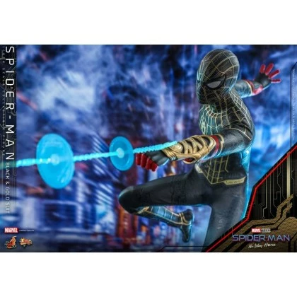Spider-Man (Black & Gold Suit) - Hot Toys MMS604 Spider-Man No Way Home 1/6th Scale Collectible Figure 5 Spider-Man (Black & Gold Suit) - Hot Toys MMS604 Spider-Man No Way Home 1/6th Scale Collectible Figure - Image 5