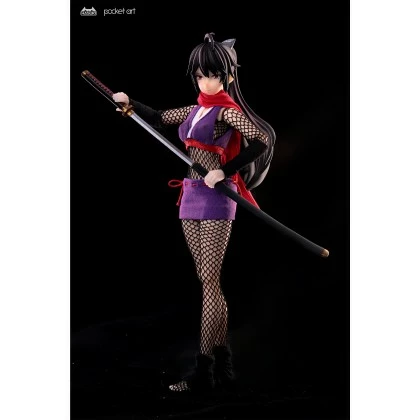 Female Ninja Hagi - Hasuki PA002 1/12th Scale Pocket Art Series No.2 6 Female Ninja Hagi - Hasuki PA002 1/12th Scale Pocket Art Series No.2 - Image 6