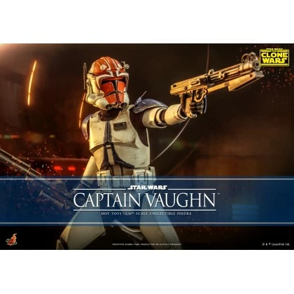 Captain Vaughn - Hot Toys TMS065 Star Wars The Clone Wars 1/6th Scale Collectible Figure 4 Captain Vaughn - Hot Toys TMS065 Star Wars The Clone Wars 1/6th Scale Collectible Figure - Image 4