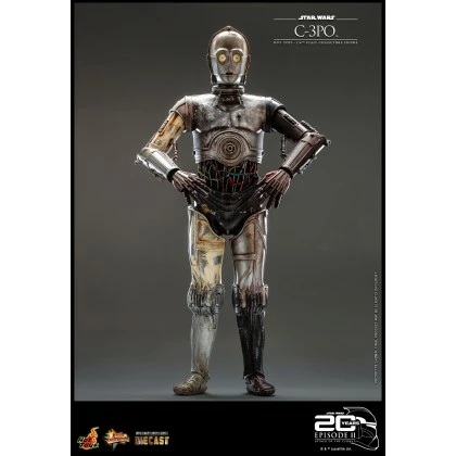 C-3PO - Hot Toys MMS650 Star Wars Episode II Attack Of The Clones 1/6th Scale Collectible Figure 4 C-3PO - Hot Toys MMS650 Star Wars Episode II Attack Of The Clones 1/6th Scale Collectible Figure - Image 4