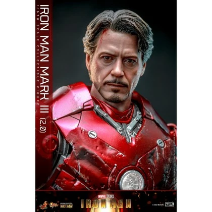 Iron Man Mark III (2.0) - Hot Toys MMS664D48 Iron Man 1/6th Scale Collectible Figure 4 Iron Man Mark III (2.0) - Hot Toys MMS664D48 Iron Man 1/6th Scale Collectible Figure - Image 4