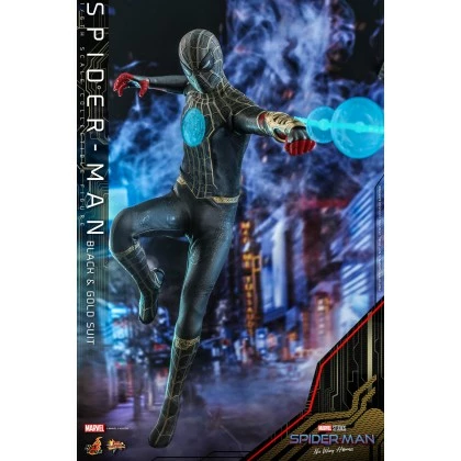 Spider-Man (Black & Gold Suit) - Hot Toys MMS604 Spider-Man No Way Home 1/6th Scale Collectible Figure 2 Spider-Man (Black & Gold Suit) - Hot Toys MMS604 Spider-Man No Way Home 1/6th Scale Collectible Figure - Image 2