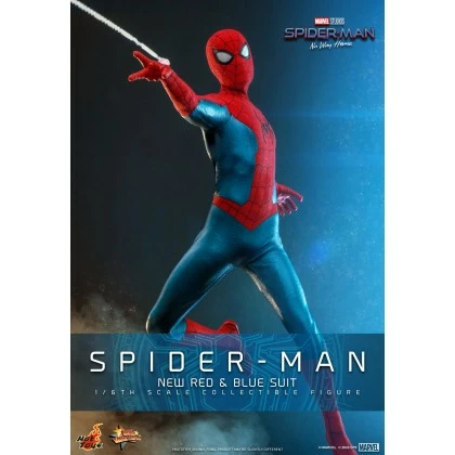 Spider-Man (New Red And Blue Suit) - Hot Toys MMS679 Spider-Man No Way Home 1/6th Scale Collectible Figure 1 Spider-Man (New Red And Blue Suit) - Hot Toys MMS679 Spider-Man No Way Home 1/6th Scale Collectible Figure