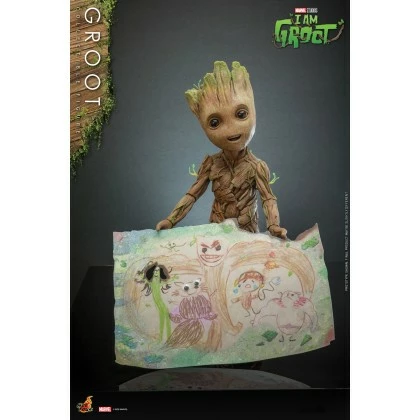 Groot - Hot Toys TMS088 I Am Groot Collectible Figure 5 Groot - Hot Toys TMS088 I Am Groot Collectible Figure - Image 5