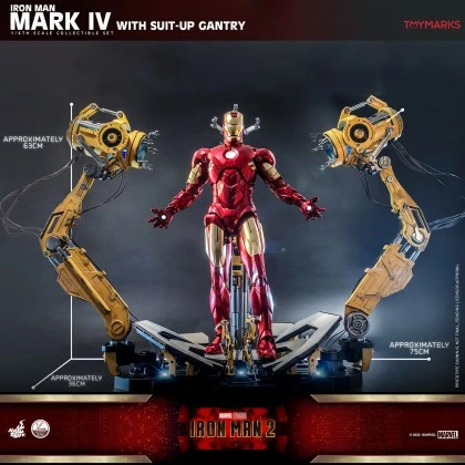Iron Man Mark IV With Suit-Up Gantry - Hot Toys QS021 Iron Man 2 1/4th Scale Collectible Set 1 Iron Man Mark IV With Suit-Up Gantry - Hot Toys QS021 Iron Man 2 1/4th Scale Collectible Set