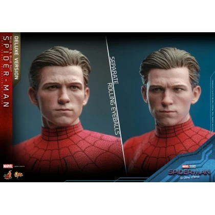 Spider-Man (New Red And Blue Suit) (Deluxe Version) - Hot Toys MMS680 Spider-Man No Way Home 1/6th Scale Collectible Figure 5 Spider-Man (New Red And Blue Suit) (Deluxe Version) - Hot Toys MMS680 Spider-Man No Way Home 1/6th Scale Collectible Figure - Image 5