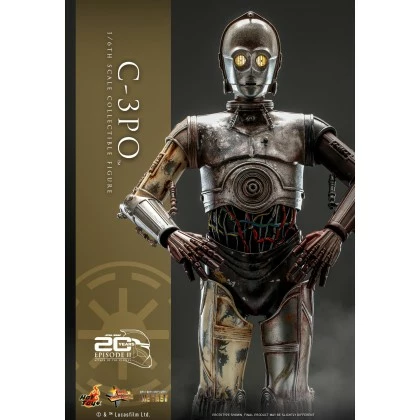 C-3PO - Hot Toys MMS650 Star Wars Episode II Attack Of The Clones 1/6th Scale Collectible Figure 1 C-3PO - Hot Toys MMS650 Star Wars Episode II Attack Of The Clones 1/6th Scale Collectible Figure