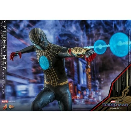 Spider-Man (Black & Gold Suit) - Hot Toys MMS604 Spider-Man No Way Home 1/6th Scale Collectible Figure 4 Spider-Man (Black & Gold Suit) - Hot Toys MMS604 Spider-Man No Way Home 1/6th Scale Collectible Figure - Image 4