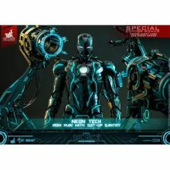 Neon Tech Iron Man With Suit-Up Gantry (Special Edition) - Hot Toys MMS672D50 Iron Man 2 Event Exclusive -superhero-scifi-robot Sales 2023 xqXm9IoR1664608206 420x420 1